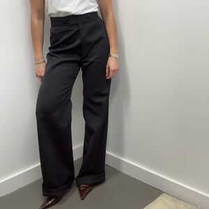 Vintage Big E Levi’s 60’s Black High Rise Wide Leg Trouser Dress Pants Size 27